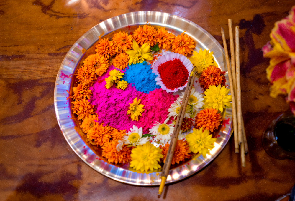 Where Holi is Played with Flowers?